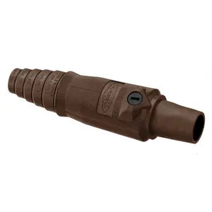 Brown Female Single Pole Cam-Lock 600V-400A