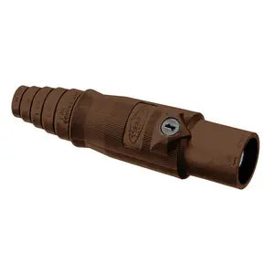 Brown Male Single Pole Cam-Lock 600V-400A