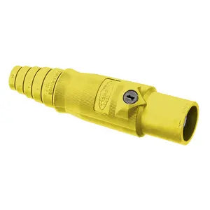Yellow Male Single Pole Cam-Lock 600V-400A